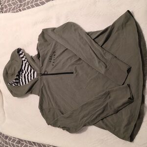 Fox Airline 1/4 zip lightweight hooded pullover